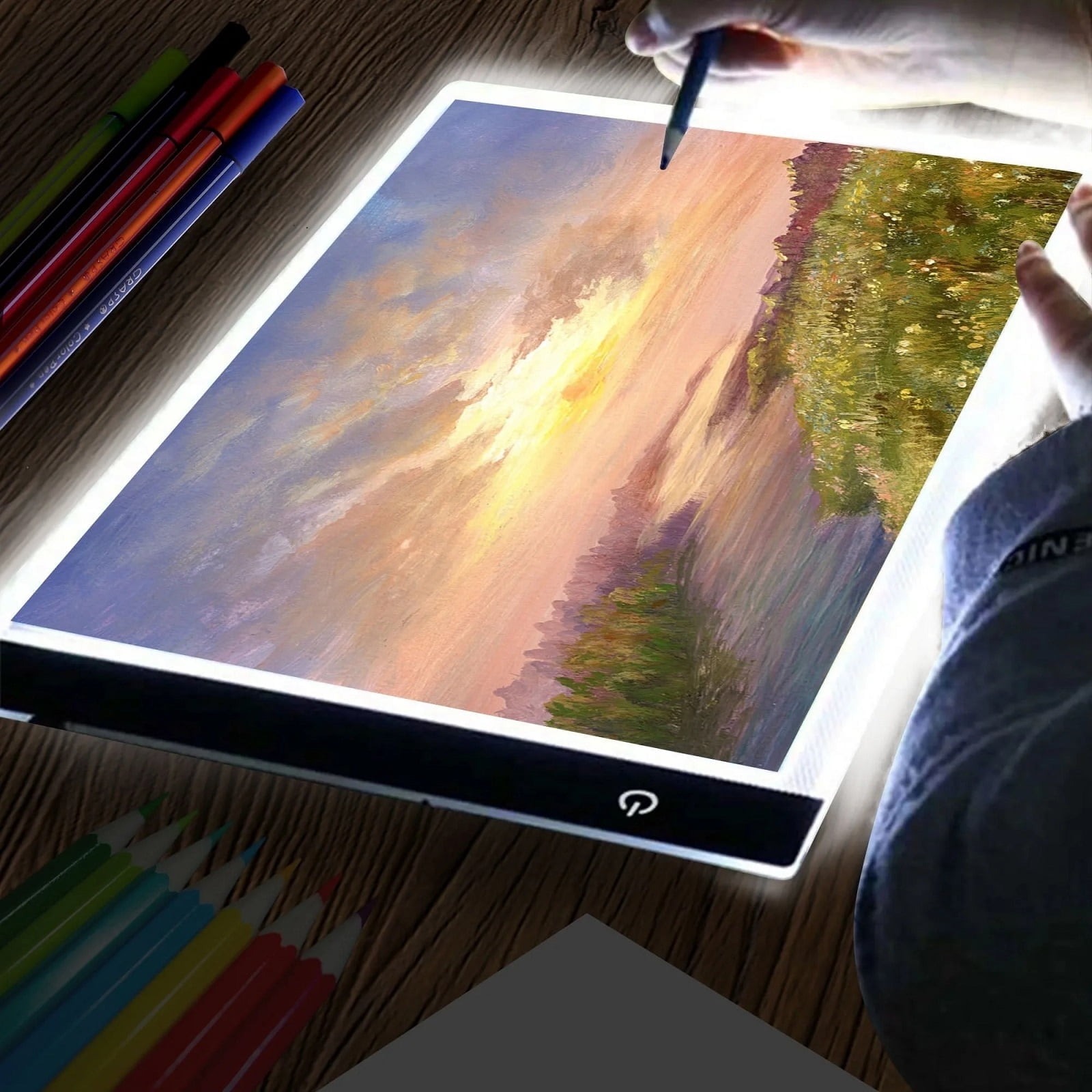 Graphic Tablet Accessories - A3/A4/A5 3단계 밝기 조절 가능한 LED