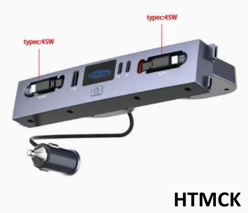Usb Hub Type C - 멀티포트 차량용 충전기 허브, 듀얼 45W