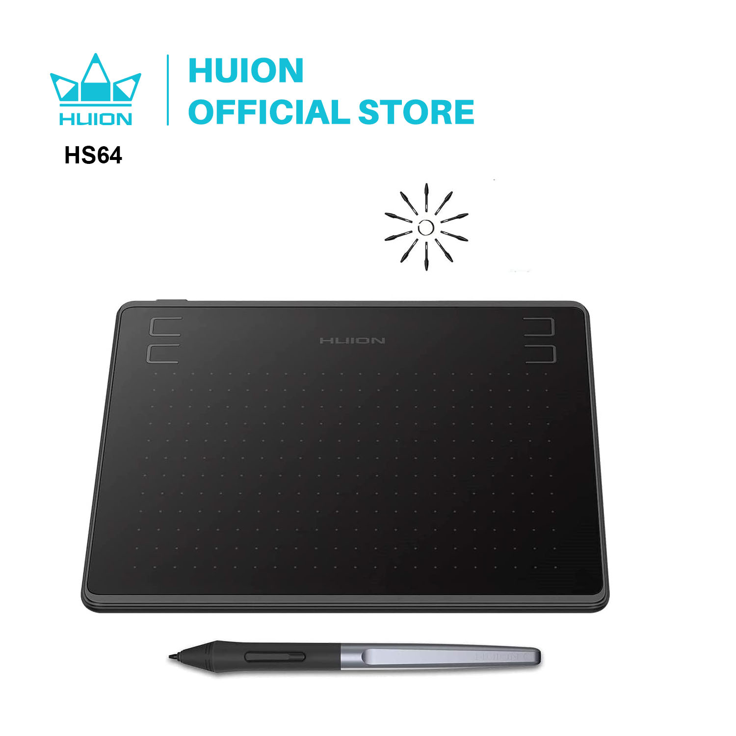 Graphic Tablet Accessories - HUION HS64 6x4 인치 그래픽 그리기