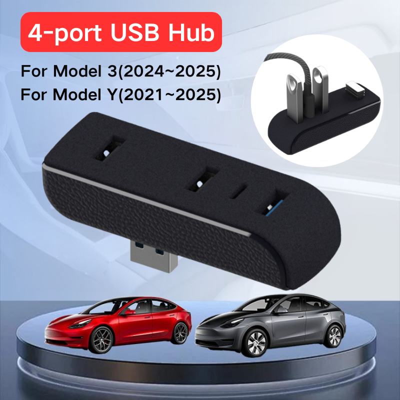 Usb Hub Type C - 테슬라 모델 3 2024-2025 Y 2021-2025