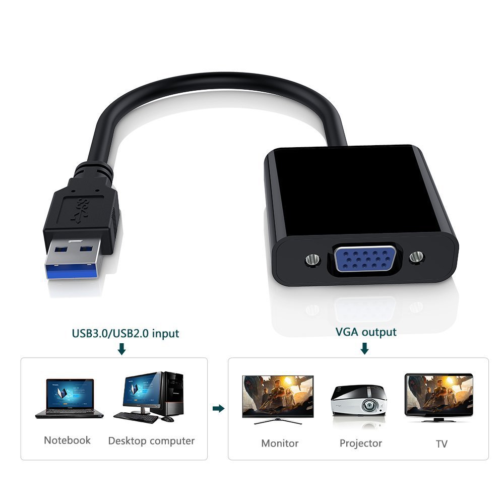 USB 3.0-VGA 어댑터 멀티 디스플레이 FHD 비 - Tablet Lap Desk 리뷰 및 가격