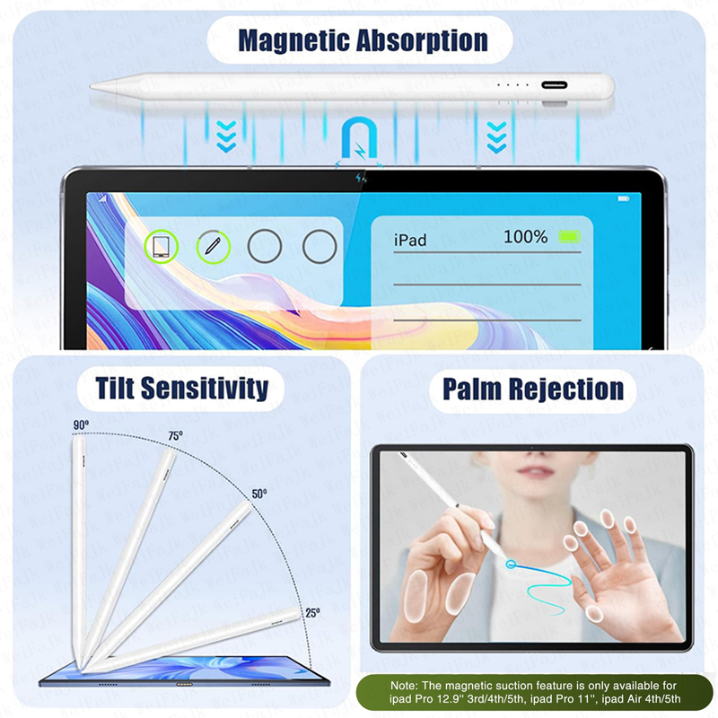 오리지널 애플 연필 2 세대 아이 패드 연필 2 스타일 - Tablet Pencil Accessories 리뷰 및 가격