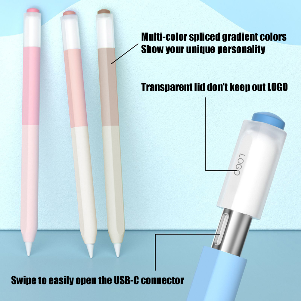 애플 펜슬 3용 컬러 스플라이싱 실리콘 펜 케이스 US - Tablet Pencil Accessories 리뷰 및 가격