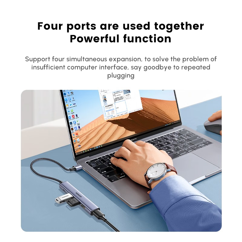 4개의 USB2.0 포트와 1개의 C타입 충전 포트를  - Usb Hub Type C 리뷰 및 가격