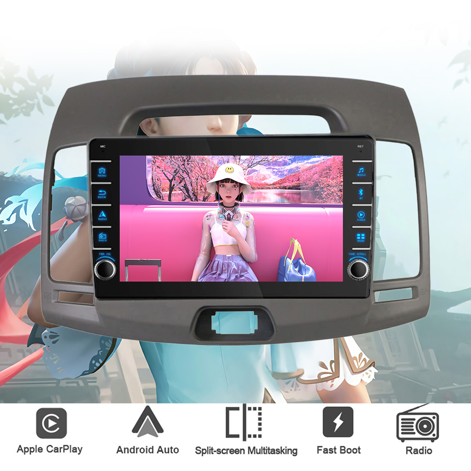 현대 엘란트라 2006-2012용 8G+128G 안드로 - Tablet Danish Mobile & Accessories Faisalabad 리뷰 및 가격