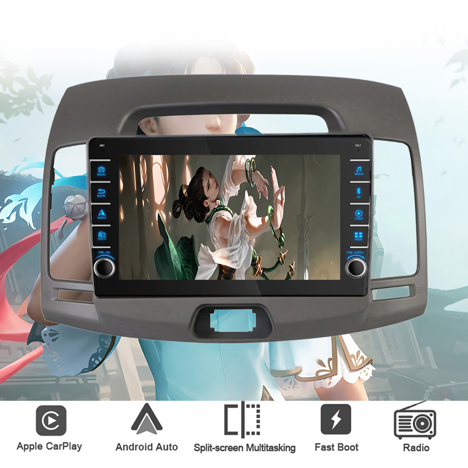 현대 엘란트라 2006-2012용 8G+128G 안드로 - Tablet Danish Mobile & Accessories Faisalabad 리뷰 및 가격