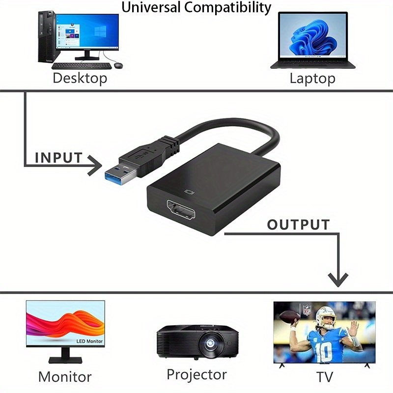 USB 3.0-HDTV 호환 어댑터 케이블 1080P  - Tablet Lap Desk 리뷰 및 가격