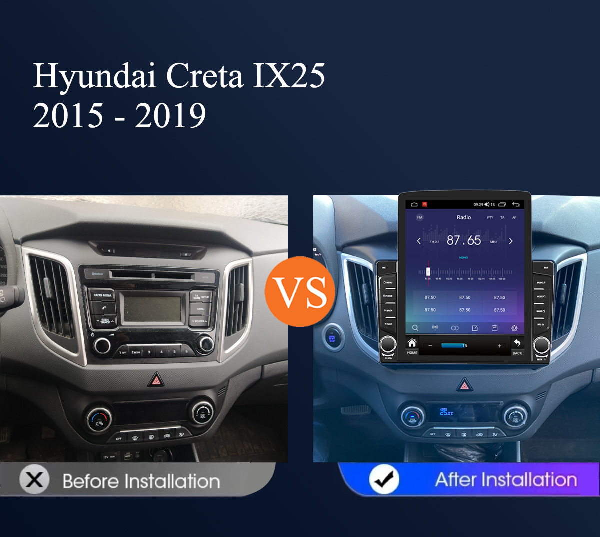 현대 크레타 IX25 2014-2019용 8G+128G - Tablet Danish Mobile & Accessories Faisalabad 리뷰 및 가격