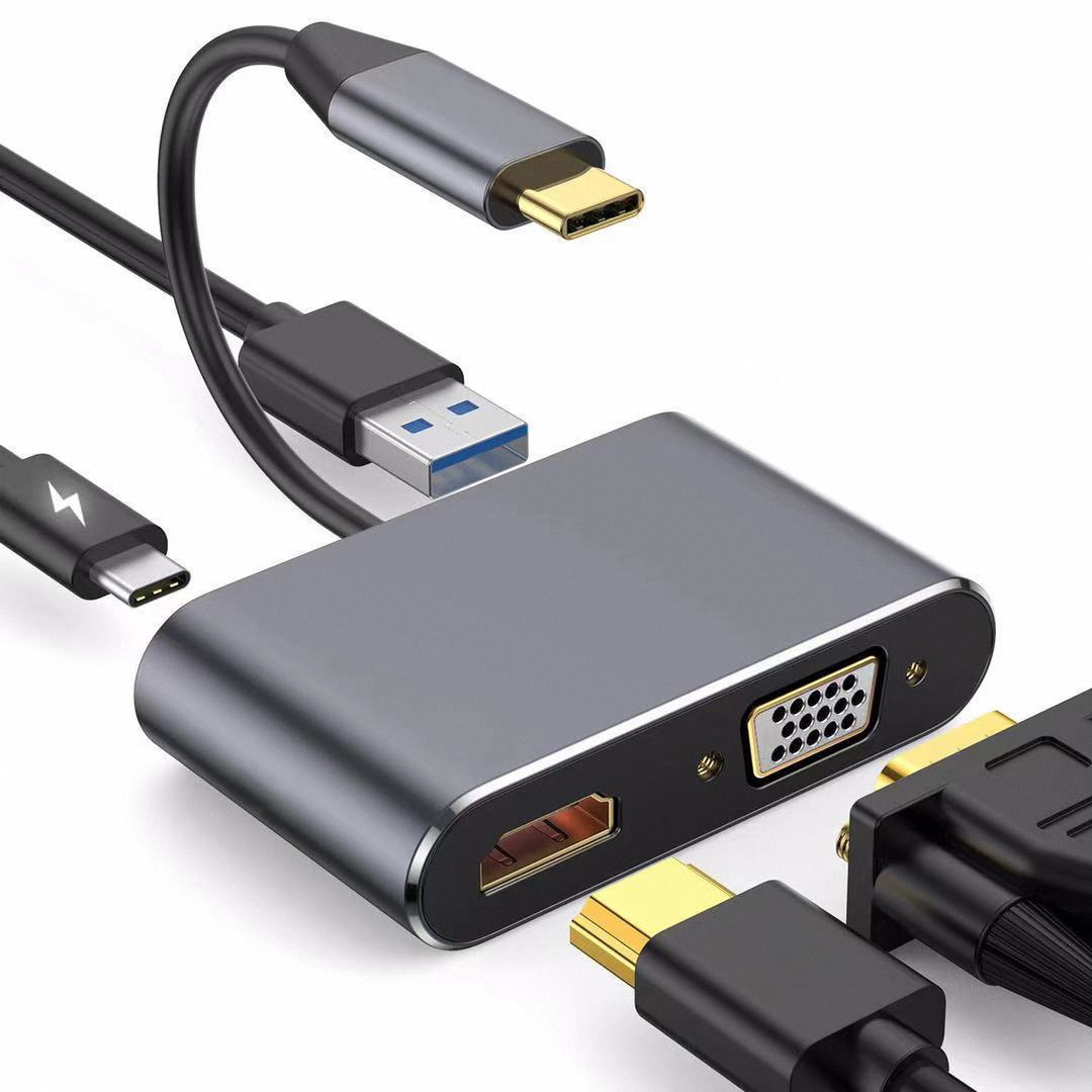 4K USB 타입 C to VGA 1080P USB C - Usb Hub Type C 리뷰 및 가격